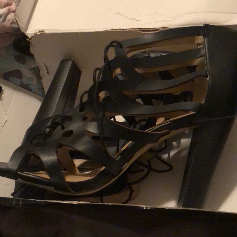 Size 13 wide heels.